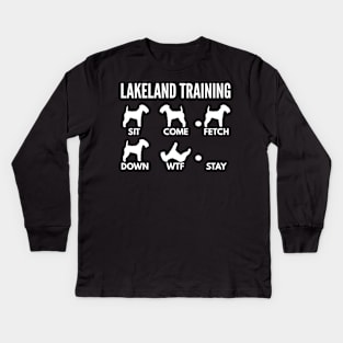 Lakeland Training Lakeland Terrier Tricks Kids Long Sleeve T-Shirt